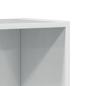 vidaXL Bookcase High Gloss White 40x24x109 cm Engineered Wood