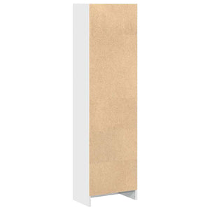 vidaXL Bookcase High Gloss White 40x24x143 cm Engineered Wood