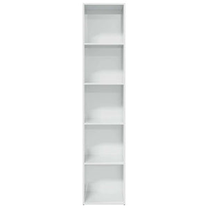 vidaXL Bookcase High Gloss White 40x30x189 cm Engineered Wood