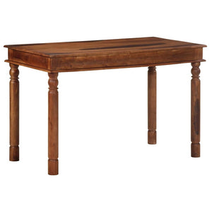 vidaXL Dining Table 120x60x77 cm Solid Wood Acacia