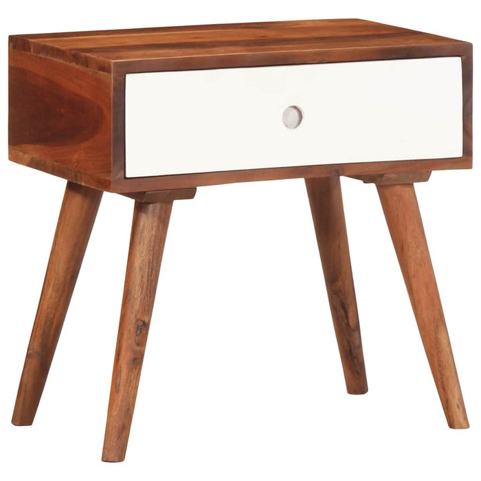 vidaXL Side Table 45x30x45 cm Solid Wood Acacia