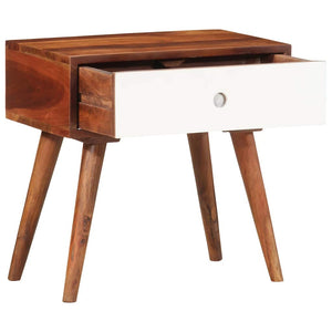 vidaXL Side Table 45x30x45 cm Solid Wood Acacia