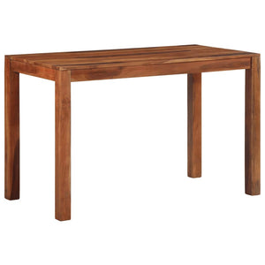 vidaXL Dining Table 120x60x76 cm Solid Wood Acacia