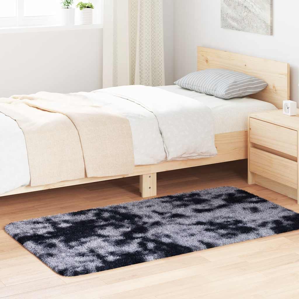 vidaXL Shaggy Rug High Pile Dark Grey 80x150 cm Polyester