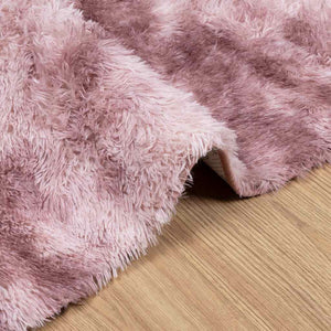 vidaXL Shaggy Rug High Pile Dusty Pink 120x170 cm Polyester