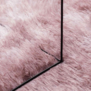 vidaXL Shaggy Rug High Pile Dusty Pink 120x170 cm Polyester