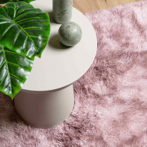 vidaXL Shaggy Rug High Pile Dusty Pink 120x170 cm Polyester