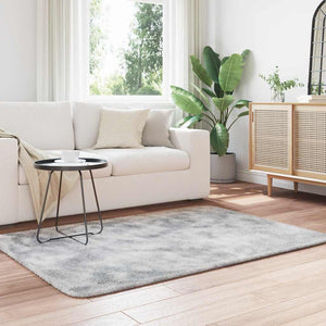 vidaXL Shaggy Rug High Pile Light Grey 120x170 cm Polyester