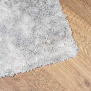 vidaXL Shaggy Rug High Pile Light Grey 130x200 cm Polyester