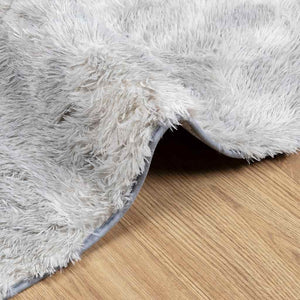 vidaXL Shaggy Rug High Pile Light Grey 130x200 cm Polyester