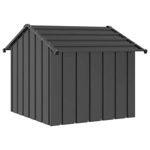 vidaXL Dog House with Roof 85x107x81 cm Galvanised Steel