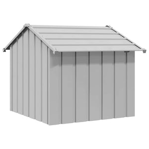 vidaXL Dog House with Roof 85x107x81 cm Galvanised Steel