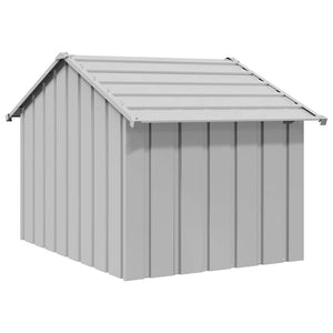 vidaXL Dog House with Roof 83x130x85 cm Galvanised Steel