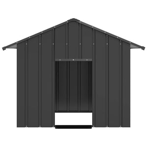 vidaXL Dog House with Roof 131x101x102 cm Galvanised Steel