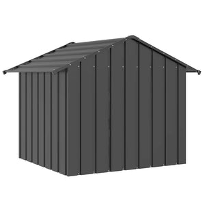 vidaXL Dog House with Roof 131x101x102 cm Galvanised Steel