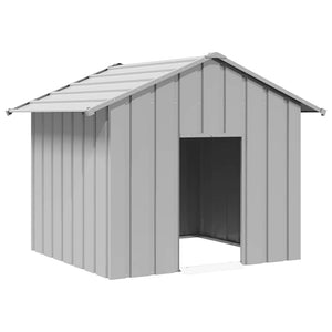 vidaXL Dog House with Roof 131x101x102 cm Galvanised Steel