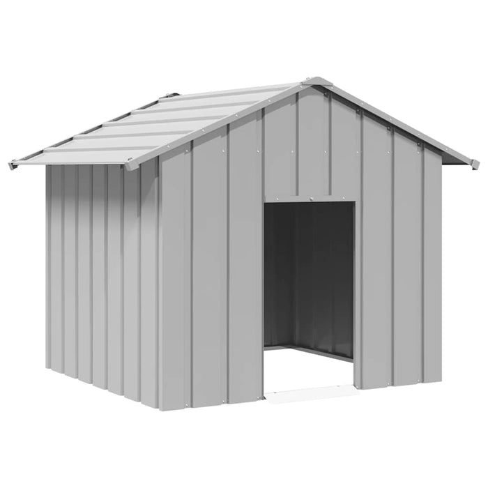 vidaXL Dog House with Roof 131x101x102 cm Galvanised Steel