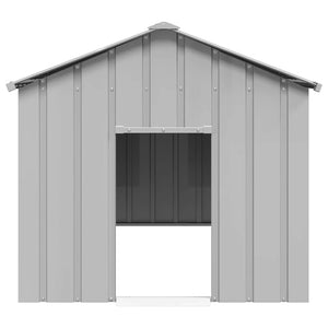 vidaXL Dog House with Roof 113x153x101 cm Galvanised Steel