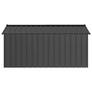 vidaXL Dog House with Roof 114x202x101 cm Galvanised Steel