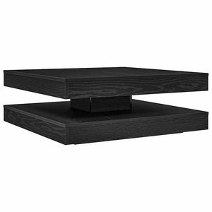 vidaXL Coffee Table 360-Degree Rotatable Black Oak 90x90x34.5 cm