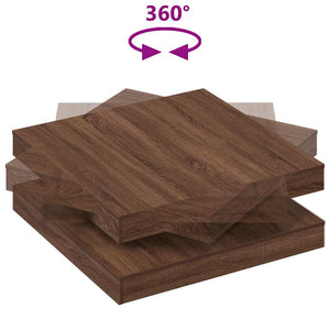 vidaXL Coffee Table 360-Degree Rotatable Brown Oak 90x90x34.5 cm