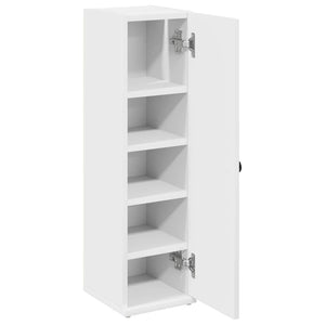 vidaXL Bathroom Cabinet with Roll Holder White 20.5x22x72 cm