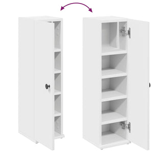 vidaXL Bathroom Cabinet with Roll Holder White 20.5x22x72 cm