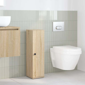 vidaXL Bathroom Cabinet with Roll Holder Sonoma Oak 20.5x22x72 cm