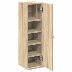 vidaXL Bathroom Cabinet with Roll Holder Sonoma Oak 20.5x22x72 cm