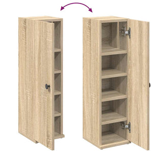 vidaXL Bathroom Cabinet with Roll Holder Sonoma Oak 20.5x22x72 cm