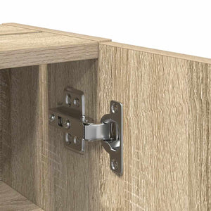 vidaXL Bathroom Cabinet with Roll Holder Sonoma Oak 20.5x22x72 cm