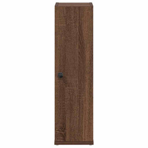 vidaXL Bathroom Cabinet with Roll Holder Brown Oak 20.5x22x72 cm