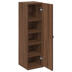 vidaXL Bathroom Cabinet with Roll Holder Brown Oak 20.5x22x72 cm