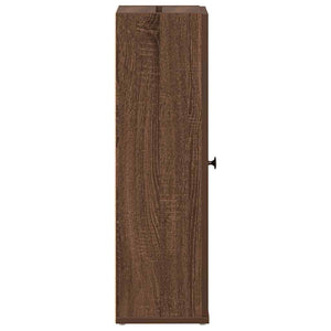 vidaXL Bathroom Cabinet with Roll Holder Brown Oak 20.5x22x72 cm