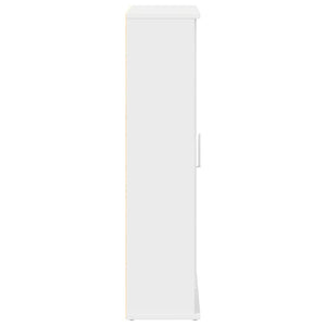 vidaXL Bathroom Cabinet with Roll Holder White 39x22x90 cm