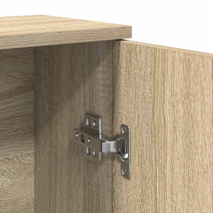 vidaXL Bathroom Cabinet with Roll Holder Sonoma Oak 39x22x90 cm