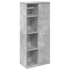 vidaXL Bathroom Cabinet with Roll Holder Concrete Grey 39x22x90 cm