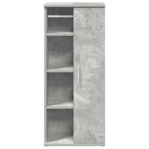 vidaXL Bathroom Cabinet with Roll Holder Concrete Grey 39x22x90 cm