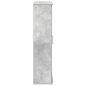 vidaXL Bathroom Cabinet with Roll Holder Concrete Grey 39x22x90 cm