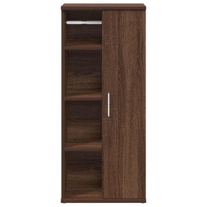 vidaXL Bathroom Cabinet with Roll Holder Brown Oak 39x22x90 cm