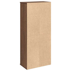 vidaXL Bathroom Cabinet with Roll Holder Brown Oak 39x22x90 cm