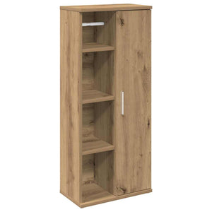 vidaXL Bathroom Cabinet with Roll Holder Artisan Oak 39x22x90 cm