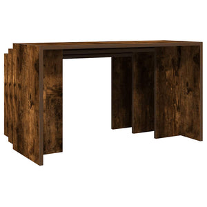 vidaXL Nesting Tables 3 pcs Smoked Oak Engineered Wood