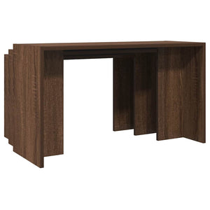 vidaXL Nesting Tables 3 pcs Brown Oak Engineered Wood