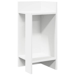 vidaXL Side Tables 2 pcs with Shelf White 25.5x27x60 cm