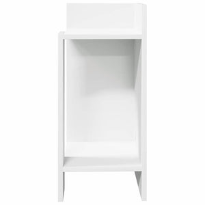 vidaXL Side Tables 2 pcs with Shelf White 25.5x27x60 cm