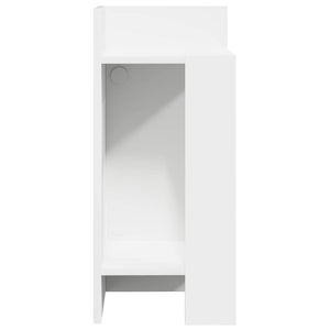 vidaXL Side Tables 2 pcs with Shelf White 25.5x27x60 cm