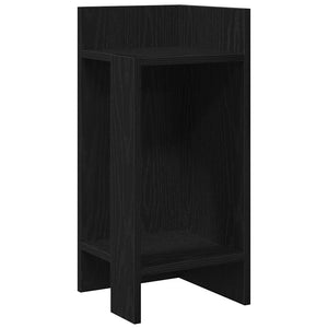 vidaXL Side Table with Shelf Black 25.5x27x60 cm