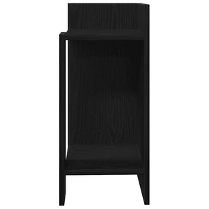 vidaXL Side Tables 2 pcs with Shelf Black 25.5x27x60 cm