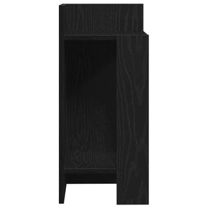 vidaXL Side Tables 2 pcs with Shelf Black 25.5x27x60 cm